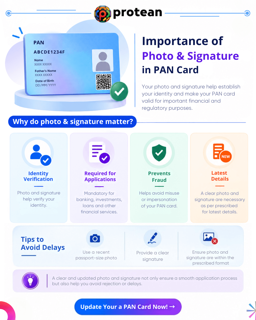 PAN card photo and signature requirements and tips to avoid delays.